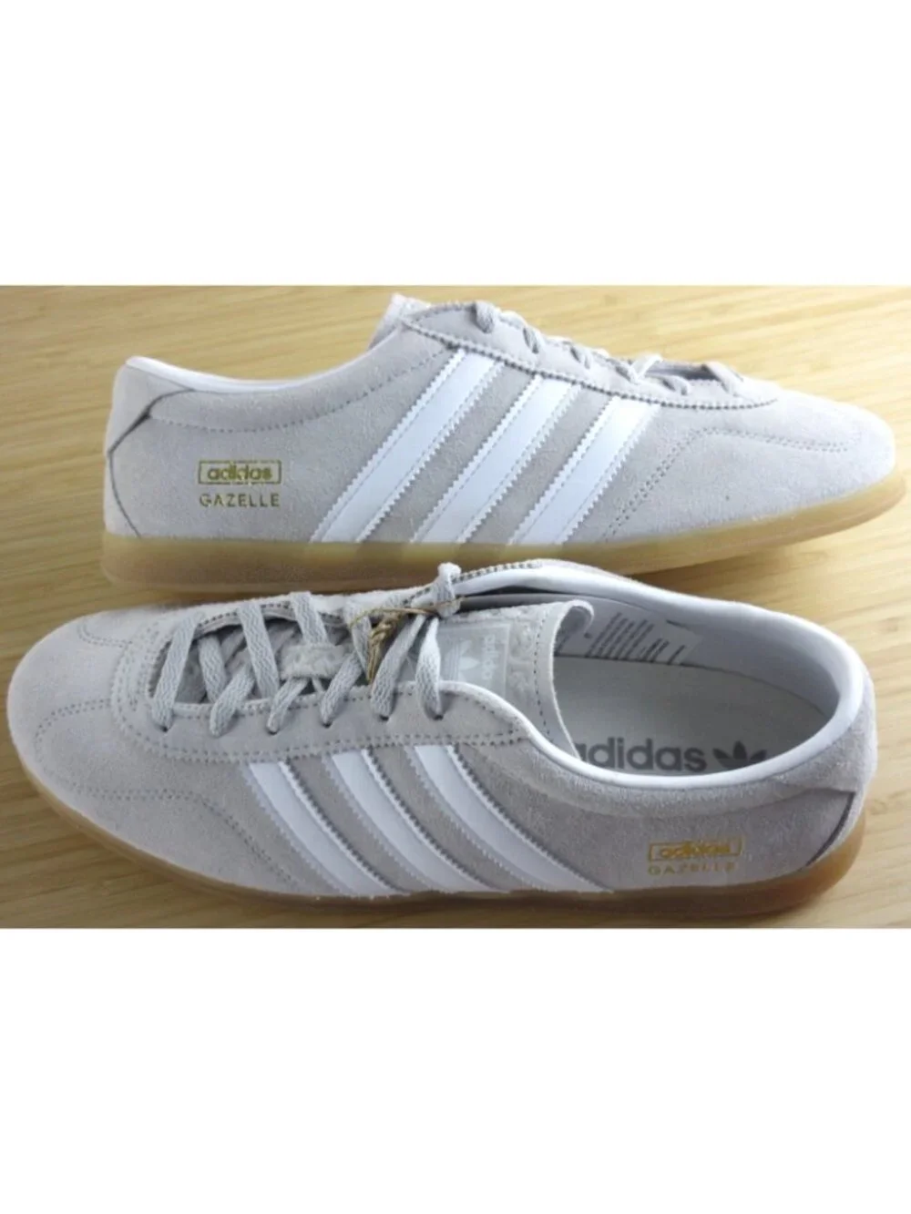 Adidas Women's Gazelle Lo Pro Suede Shoes Grey Cloud White Sizes NIB JS4516 - Picture 8 of 8